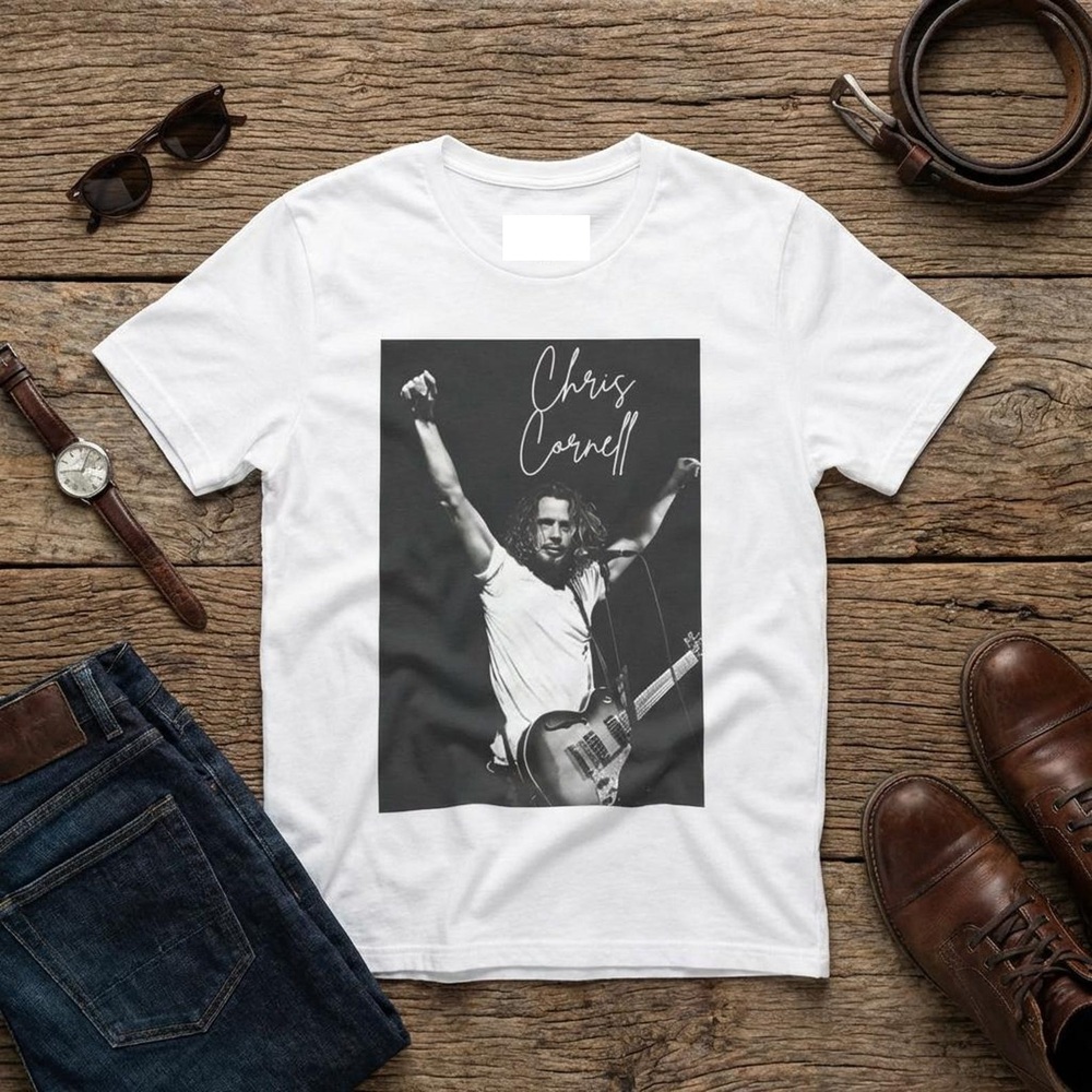 Chris Cornell Tribute Rock T Shirt White